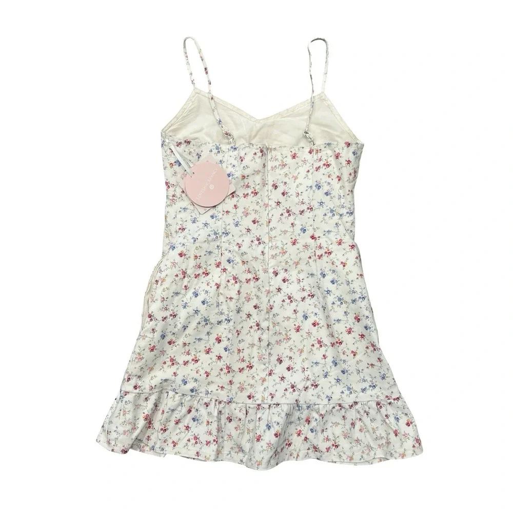 LoveShackFancy x Target Girls Sunrise Patchwork Denim Dress Cream NWT 16